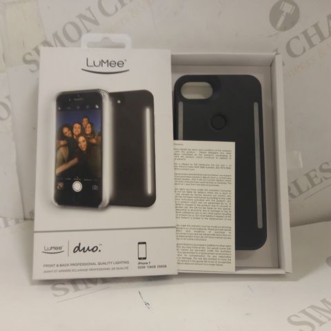 LUMEE DUO SMARTPHONE CASE WITH FRONT AND BACK PROFESSIONAL QUALITY LIGHTING FOR IPHONE 7