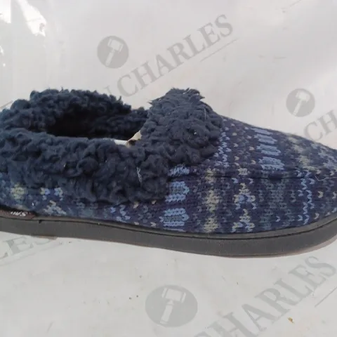 MUK LUKS ANAIS SLIPPERS IN navy UK SIZE 6