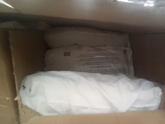 PALLET OF 4 BOXES CONTAINING PILLOWS & BEDDING