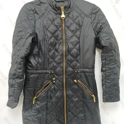 BARBOUR WOMENS BLACK LIGHTWEIGHT JACKET - 10