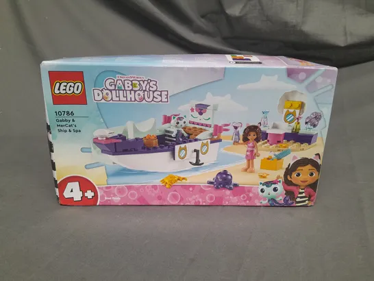 LEGO GABBYS DOLLHOUSE - GABBY AND MERCATS SHIP AND SPA - 10786