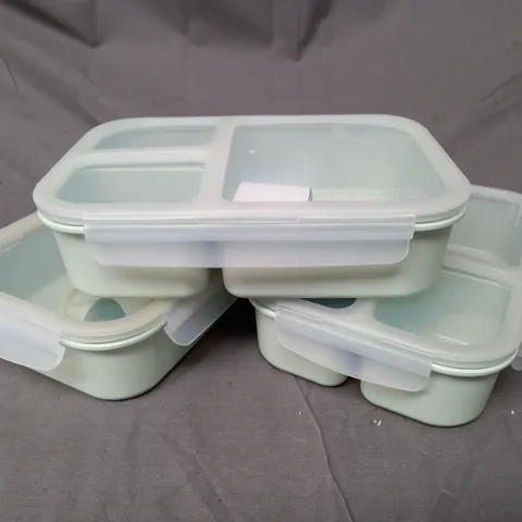 BOXED LOCK & LOCK SET OF 3 BENTO LUNCH BOXES