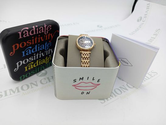 BRAND NEW BOXED FOSSIL WATCH CARLIE MINI R G BRACELET RRP £129