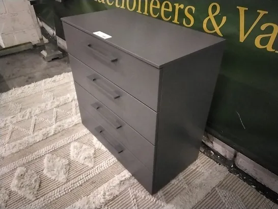 DESIGNER RAUCH SKAT DARK GREY 4-DRAWER CHEST  RRP £399