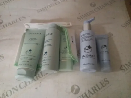 LIZ EARLE SET OF 6 ITEMS TO INCLUDE CLEANSER, TONIC, HAND WASH ETC