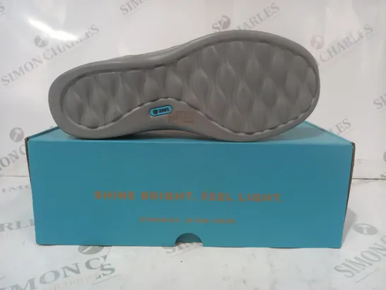 BOXED PAIR OF BZEES SHOES IN DENIM BLUE SIZE 7