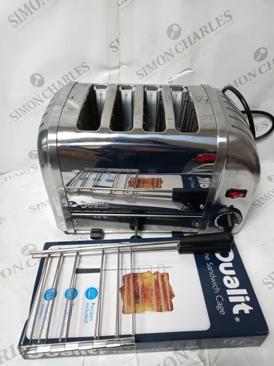 DUALIT TOASTER AND 2 SANDWHICH CAGES