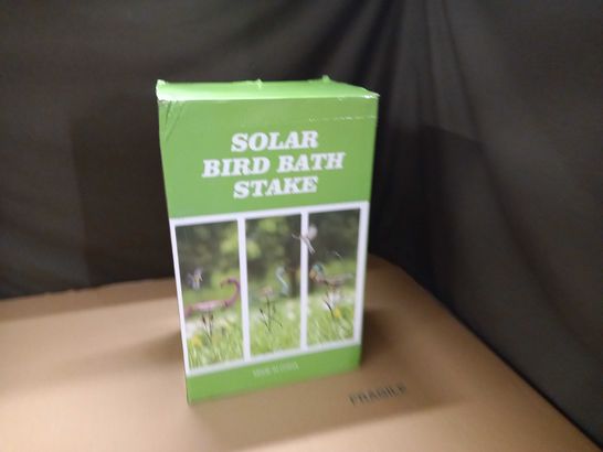 BOXED SOLAR BIRD BATH STAKE