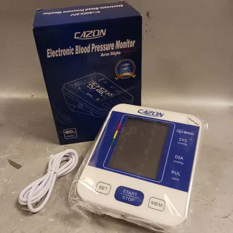 BOXED CAZON ELECTRONIC BLOOD PRESSURE MONITOR 