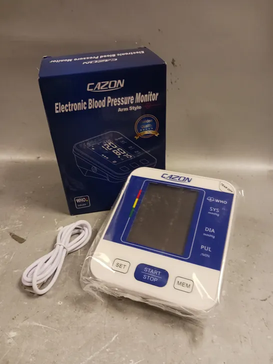 BOXED CAZON ELECTRONIC BLOOD PRESSURE MONITOR 