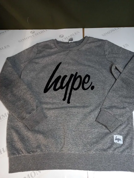 HYPE GREY JUMPER SIZE 13 YEARS