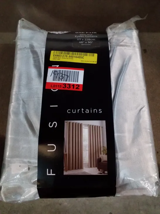 OUIDA EYELET ROOM DARKENING CURTAINS - 46" X 90"