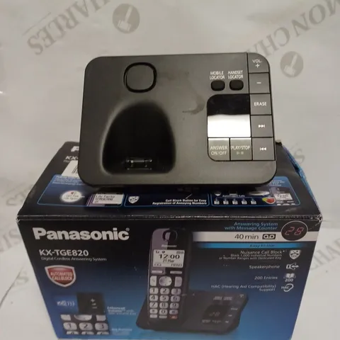 PANASONIC KX-TGE820 DIGITAL CORDLESS ANSWERING SYSTEM