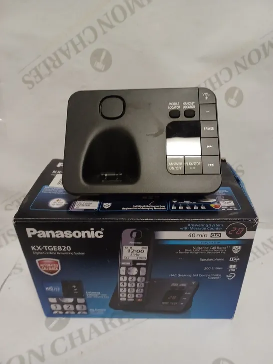 PANASONIC KX-TGE820 DIGITAL CORDLESS ANSWERING SYSTEM