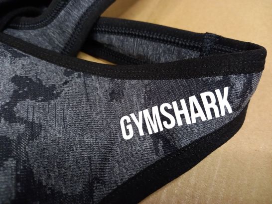 STYLE OF GYMSHARK GREY/LOGO SPORTS BRA - SMALL