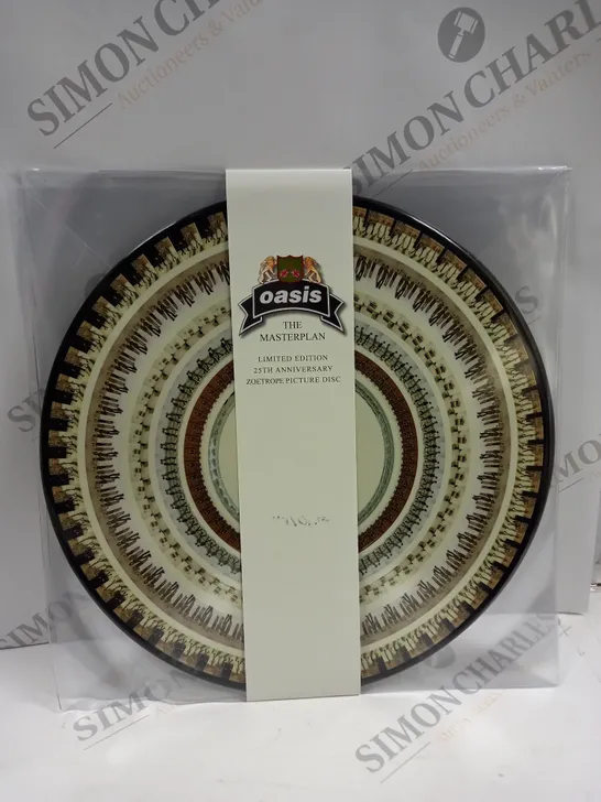 OASIS THE MASTERPLAN LIMITED EDITION 25TH ANNIVERSARY ZOETROPE PICTURE DISC VINYL 