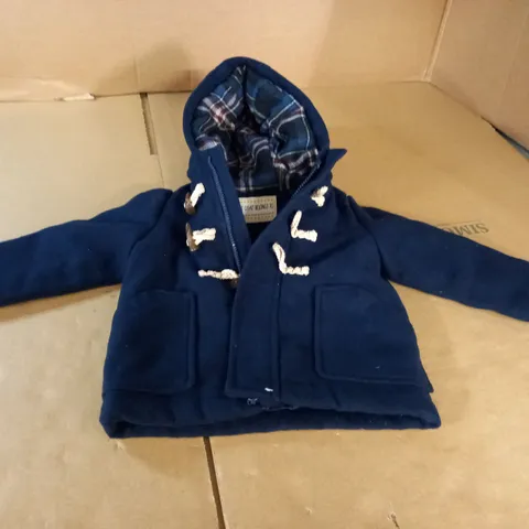 NAVY BLUE HOODED DUFFER CHILDRENS JACKET