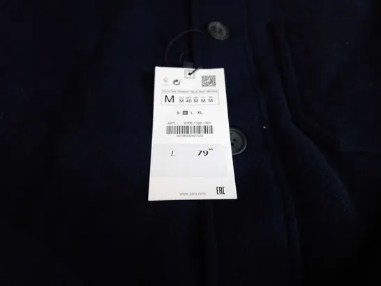 ZARA NAVY PADDED WINTER JACKET - MEDIUM