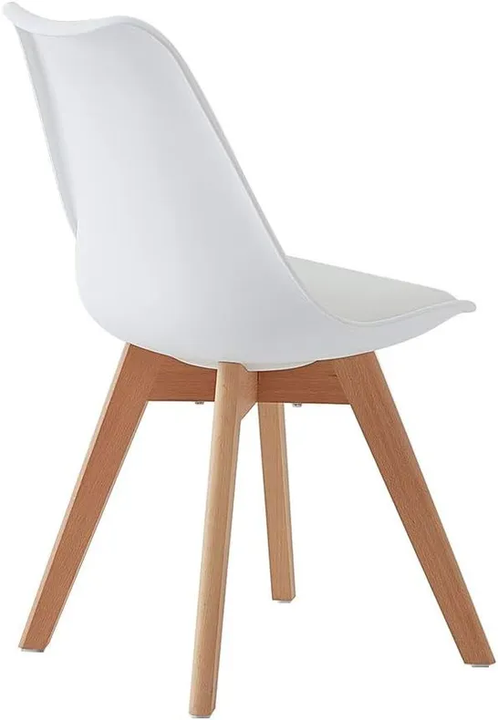 BOXED UNBRANDED CREAM DINING/SIDE CHAIRS 