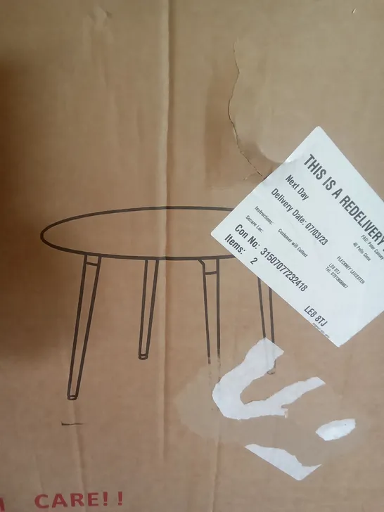 BOXED KOSY KOALA ROUND WOOD DINING TABLE 