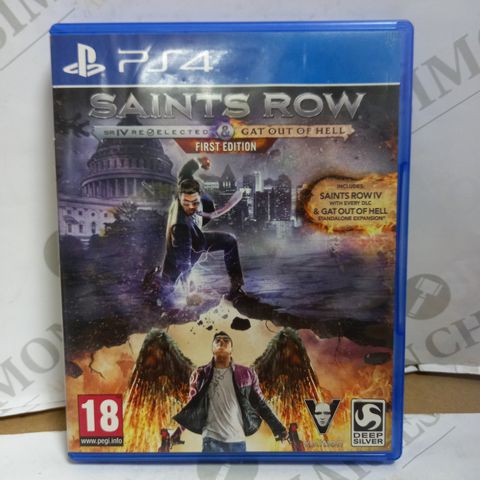PLAYSTATION 4 SAINTS ROW IV WITH EVERY DLC + GAT OUT OF HELL GAME