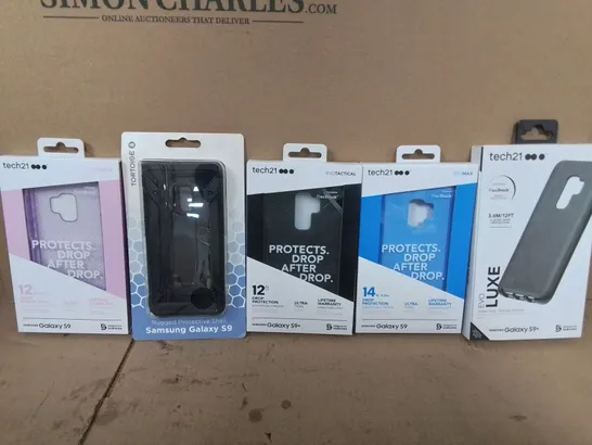 PALLET OF APPROXIMATELY 250 ASSORTED PHONE ITEMS TO INCLUDE- TECH21 EVO LUXE S9+, TECH21 EVO MAX S9 , TORTISE SAMSUNG GALAXY S9 ETC  - COLLECTION ONLY