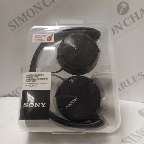 BOXED SONY MDR-ZX310 OVER-EAR HEADPHONES IN BLACK