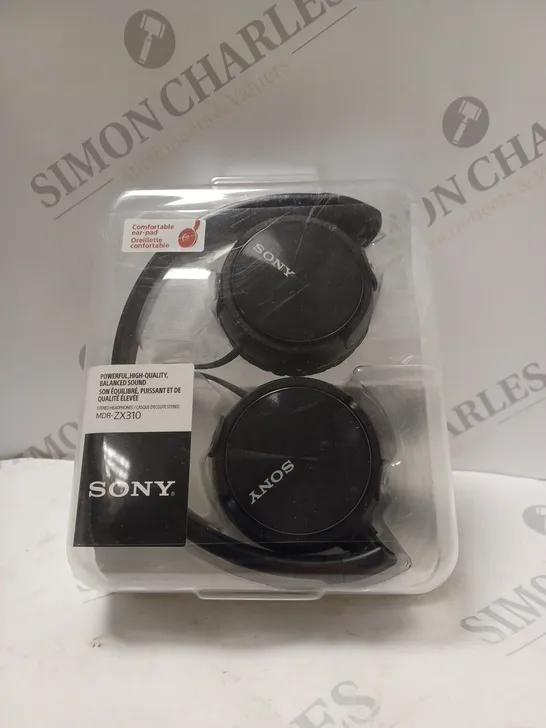 BOXED SONY MDR-ZX310 OVER-EAR HEADPHONES IN BLACK