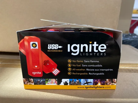 10 PACKS OF IGNITE USB LIGHTERS 