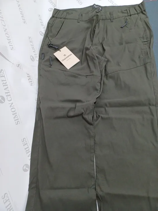 CRAGHOPPERS IN KHAKI PRO TROUSERS - EU 50