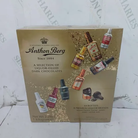 SEALED ANTHON BERG SELECTION OF LIQUOR-FILLED DARK CHOCOLATES