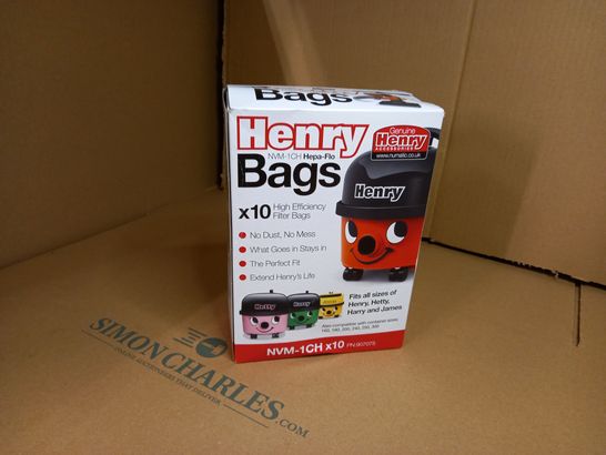 BOXED/SEALED HENRY HOOVER BAGS X 10