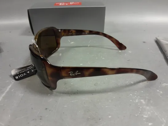 RAY BAN POLARIZED GLASSES WITH BROWN FRAME IN CASE