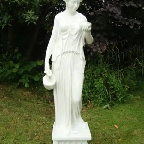 HEBE GODDESS OF YOUTH STATUE // SIZE APPROX: 162cm H X 46cm W X 40cm D