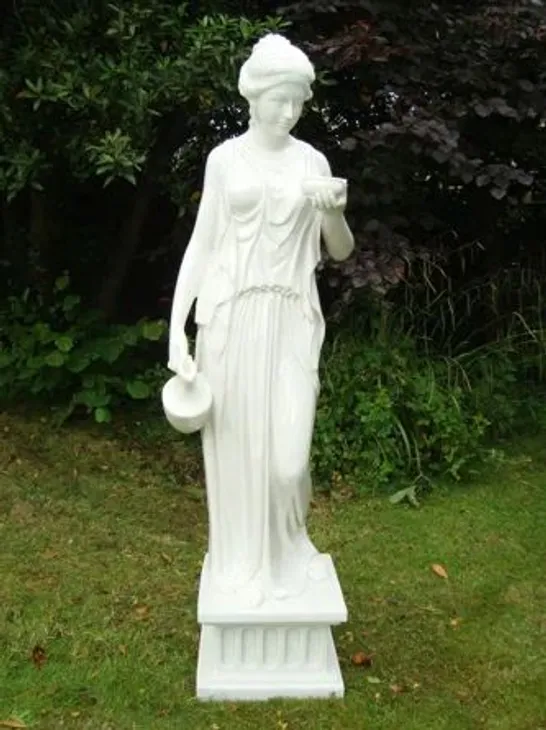 HEBE GODDESS OF YOUTH STATUE // SIZE APPROX: 162cm H X 46cm W X 40cm D