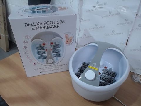 BOXED RIO THE BEAUTY SPECIALISTS DELUXE FOOT SPA & MASSAGER
