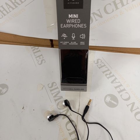 KITSOUND MINI WIRED EARPHONES 