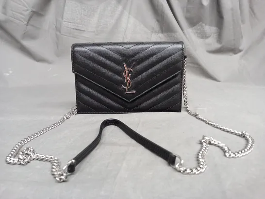 YSL CLUTCH HAND BAG IN BLACK