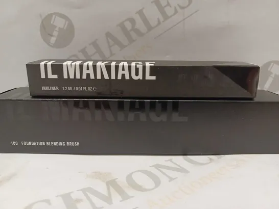 LOT OF 2 IL MAKIAGE PRODUCTS TO INCLUDE INKLINER & FOUNDATION BLENDING BRUSH