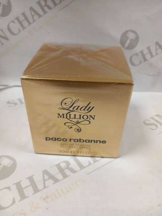 BOXED AND SEALED LADY MILLION PACO RABANNE EAU DE PARFUM 30ML