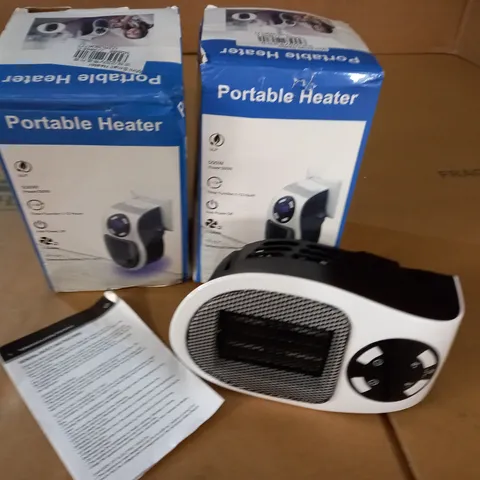 LOT OF 2 PORTABLE INDOOR HEATERS