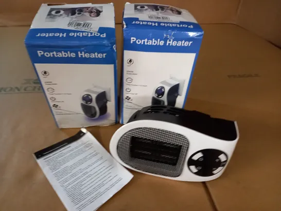 LOT OF 2 PORTABLE INDOOR HEATERS