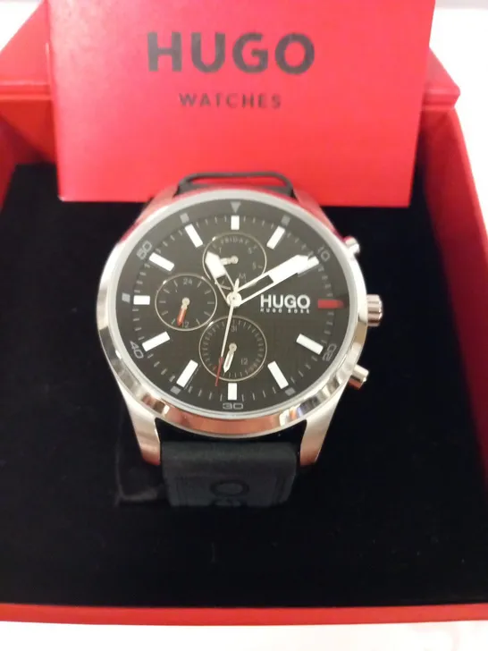 BOXED HUGO BOSS CHASE CHRONOGRAPH WRIST WATCH