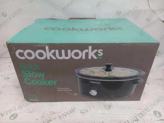 BOXED COOKWORKS BLACK SLOW COOKER