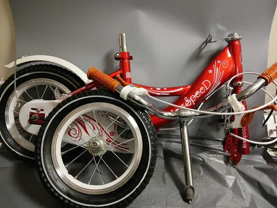 NEWSPEED CHILDRENS BIKE IN RED/WHITE