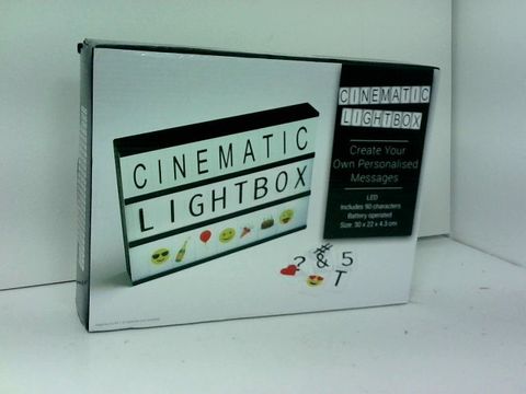 CINEMATIC LIGHTBOX
