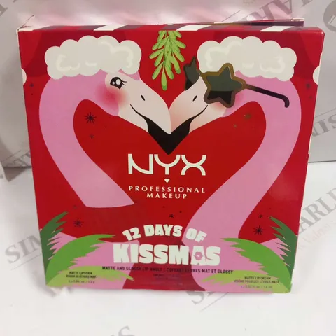 BOXED NYX PROFESSIONAL MAKEUP 12 DAYS OF KISSMAS 
