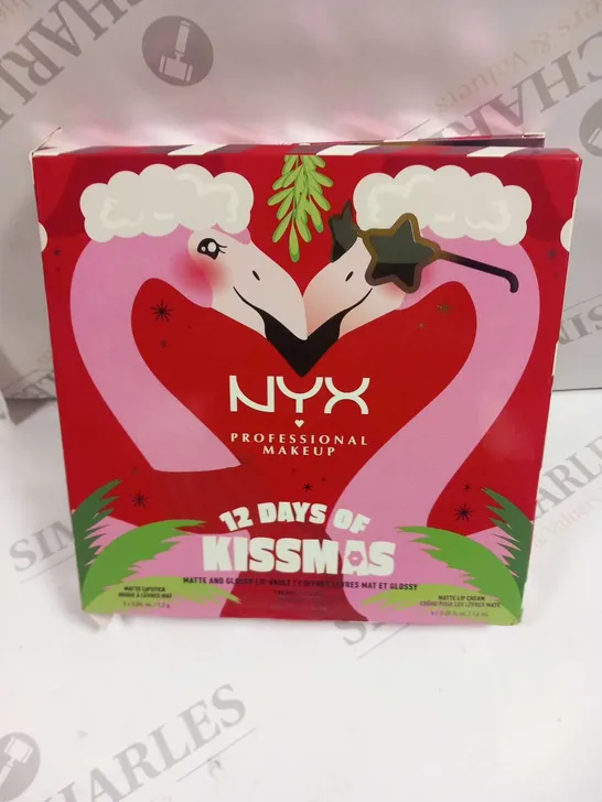 BOXED NYX PROFESSIONAL MAKEUP 12 DAYS OF KISSMAS 