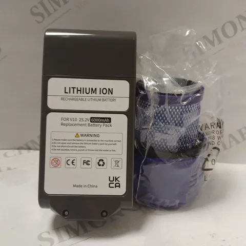 LITHIUM ION RECHARGEABLE LITHIUM REPLACEMENT BATTERY PACK