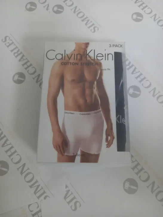 CALVIN KLEIN COTTON STRECH BOXERS -  3PACK - L